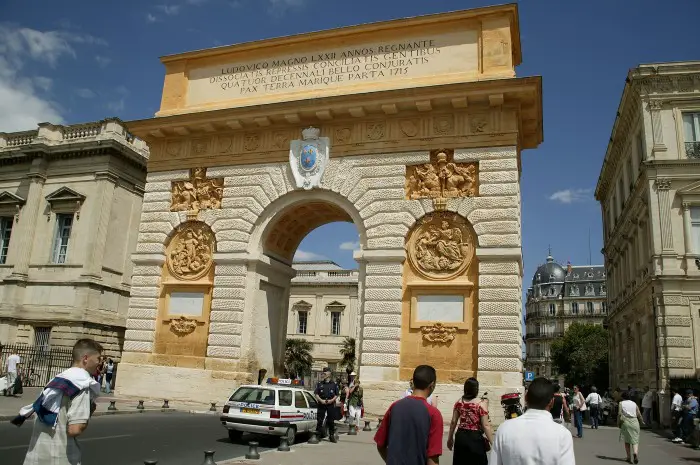 arc de triomphe à Montpellier