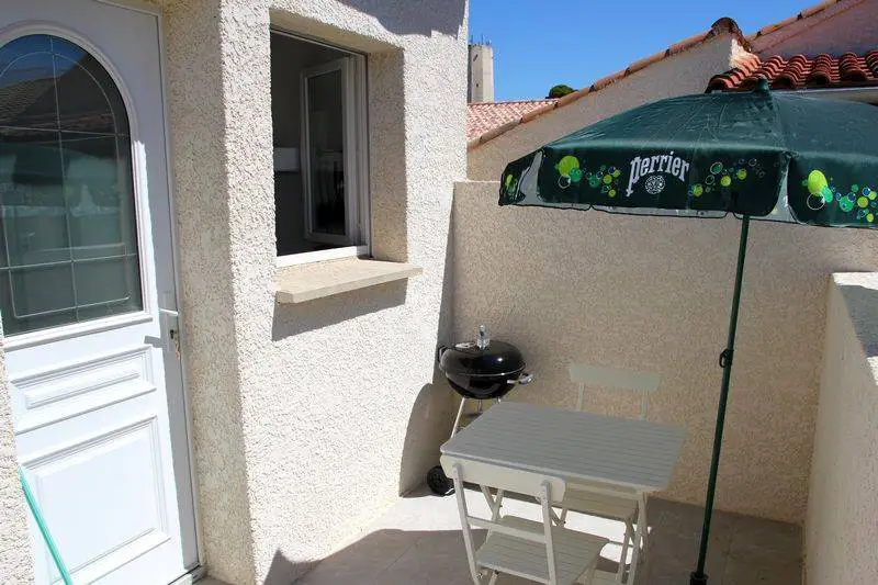 terrasse du studio de vacances
