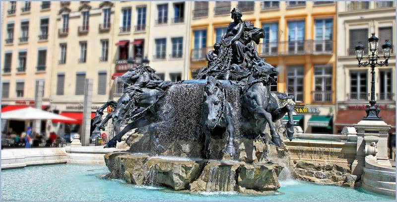 La fontaine bartholdi à Lyon